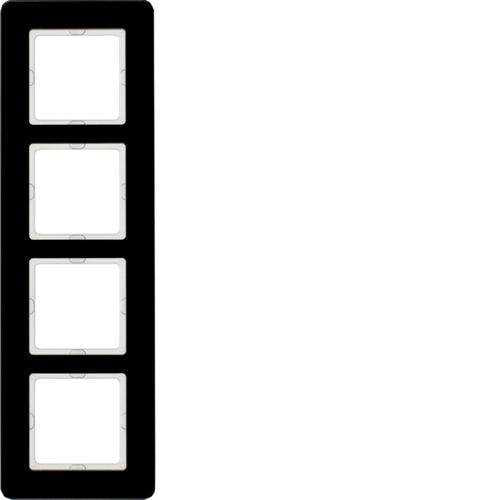 Berker 10146076 Rahmen 4fach, Q.7, Glas schwarz Mesch Shop Berker 10146076 Rahmen 4fach, Q.7, Glas schwarz Mesch Shop